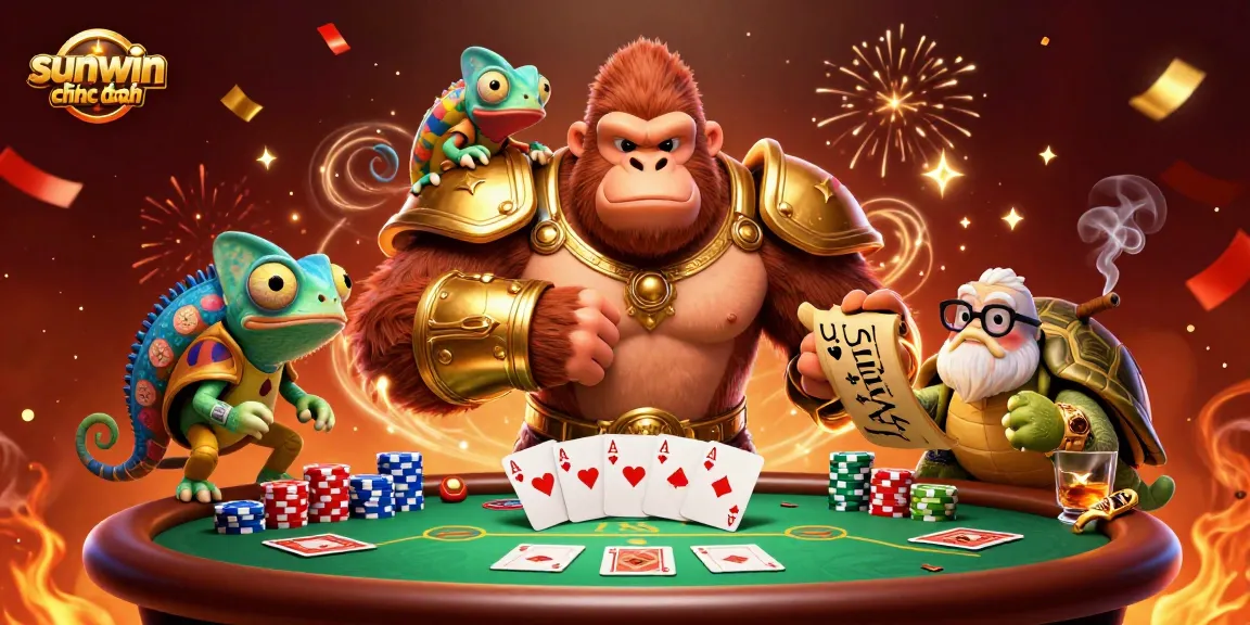 Experience sunwin chính thức with a powerful gorilla king and magical gambling ambiance.